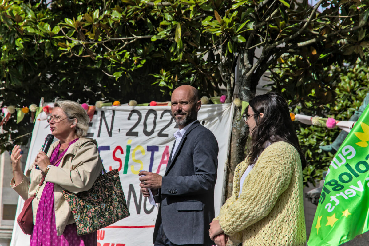 Isabelle Assih, Maire de Quimper, et les candidats du Nouveau Front Populaire